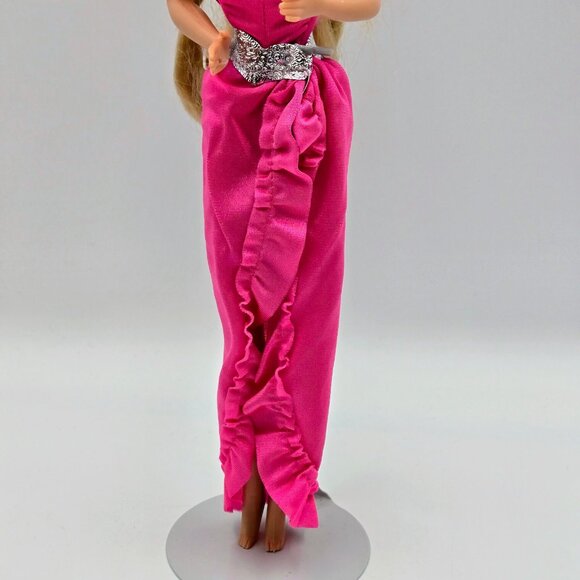 1982 Vintage Twirly Curls Barbie Doll 5579 Superstar Era Blonde Hair Curler Brai - Picture 5 of 16